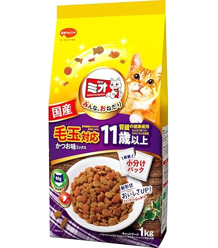 Amazon | ミオ ドライミックス キャットフード お肉とお魚